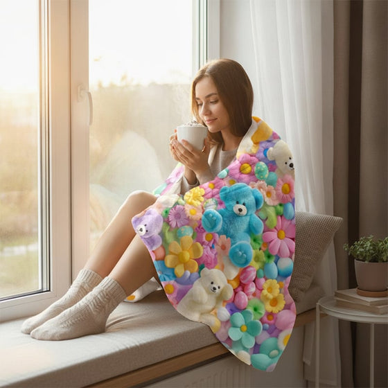 Couverture Mignon Peluche 3D Jeté