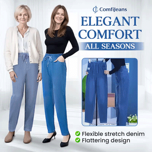 Haute Taille Ultra Élastique Mom Jeans