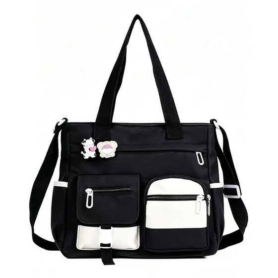 Sac Spacieux Toile Tote Compartiments