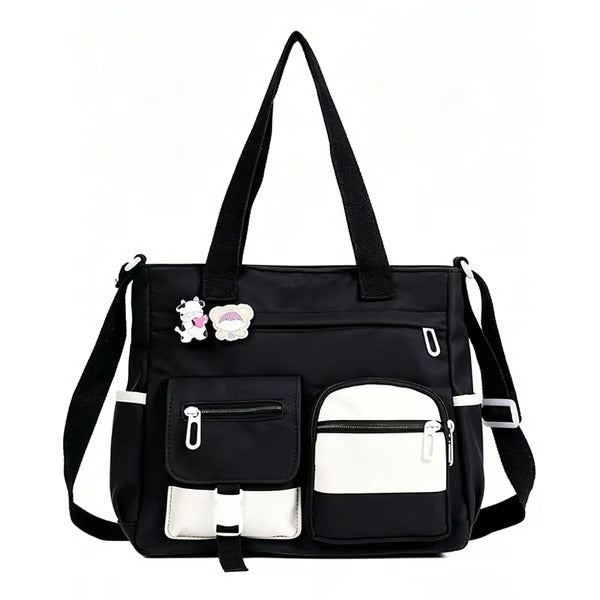 Sac Spacieux Toile Tote Compartiments
