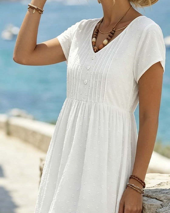 Robe Jacquard Dentelle Midi