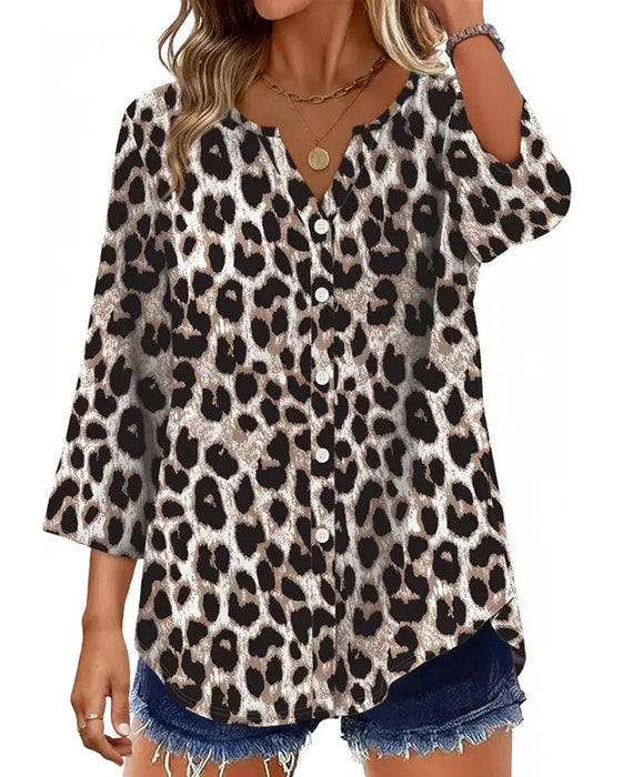Blouse Imprimé Pois Coupe Loose