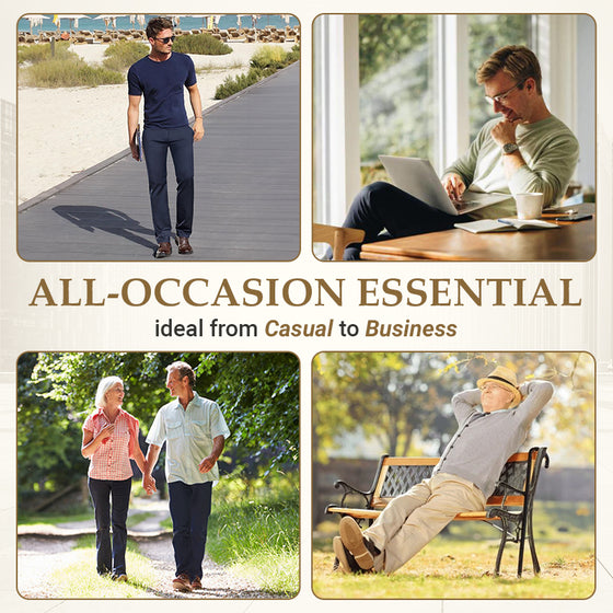 Pantalon Homme Extensible Coupe Droite