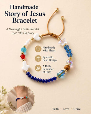 ✝️ Bracelet Jésus Fait Main ❤️ Portez L'Histoire. Portez La Foi.