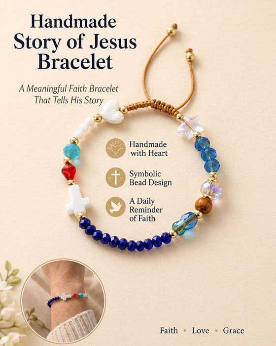 ✝️ Bracelet Jésus Fait Main ❤️ Portez L'Histoire. Portez La Foi.