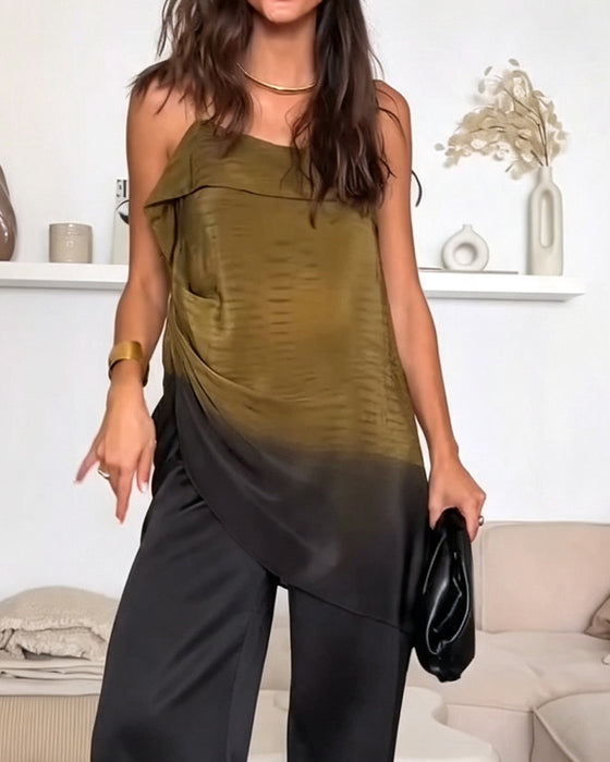 Cami Top Ombre Bloc De Couleur