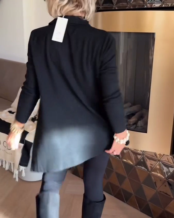 Haut à Col Irrégulier et Manches Longues