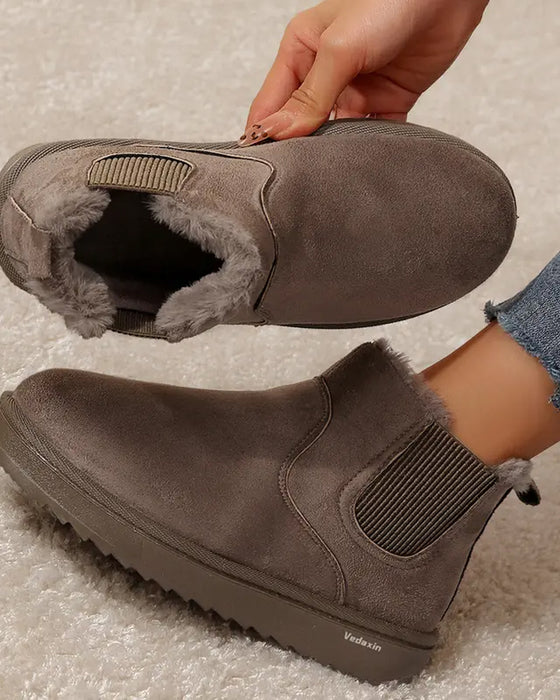 Bottes Femme Épaisse Semelle Hiver Neige