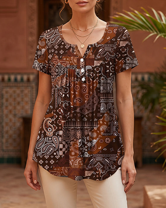 T-Shirt Femme Col En V Décontracté