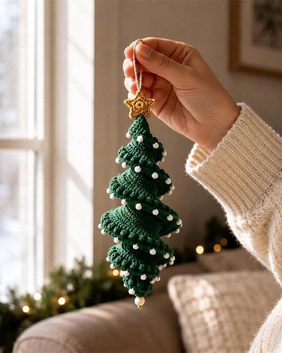☃️ Kit DIY Bonhomme De Neige En Spirale Au Crochet