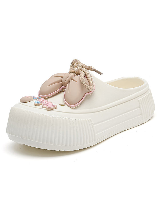 🌴 Chaussons Respirants pour Femmes avec Décoration Fleurie