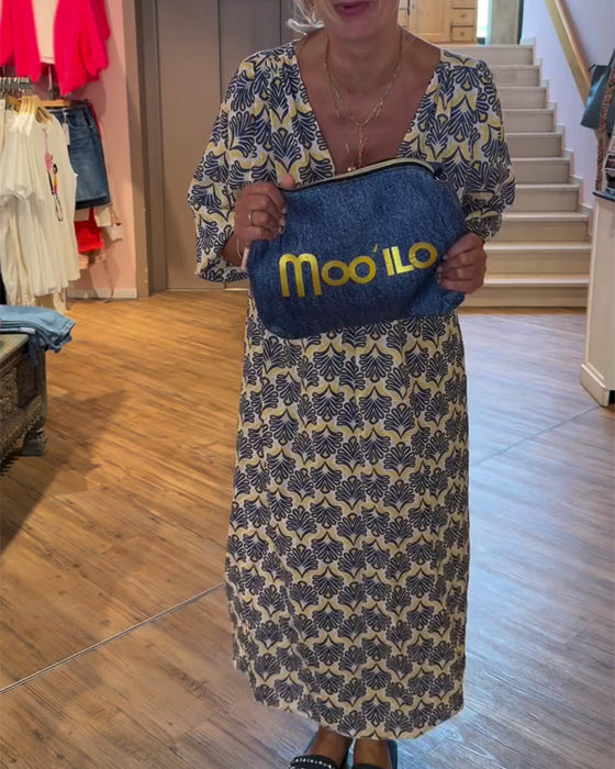 Robe Vintage Profond Col V Floral