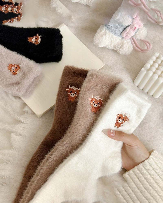 Chaussettes Mignonnes Vache Chaussons