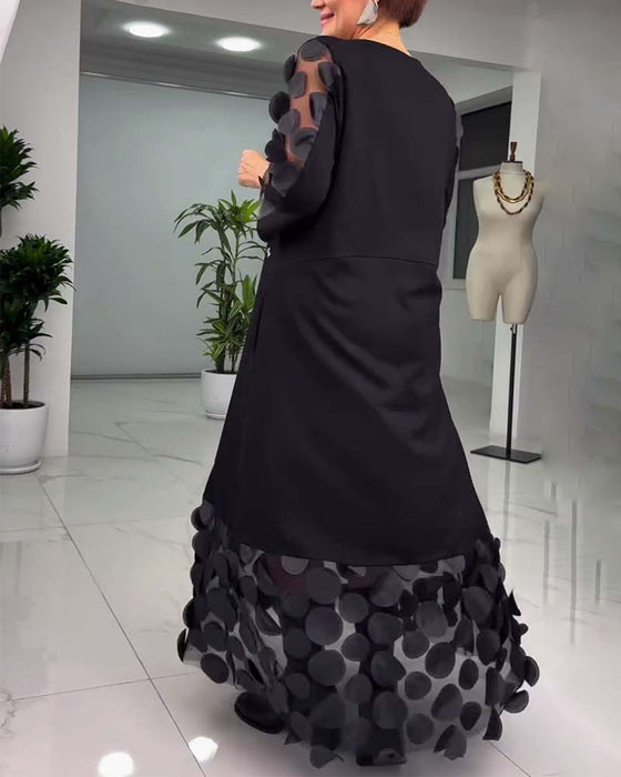 Robe Brodée 3D À La Mode