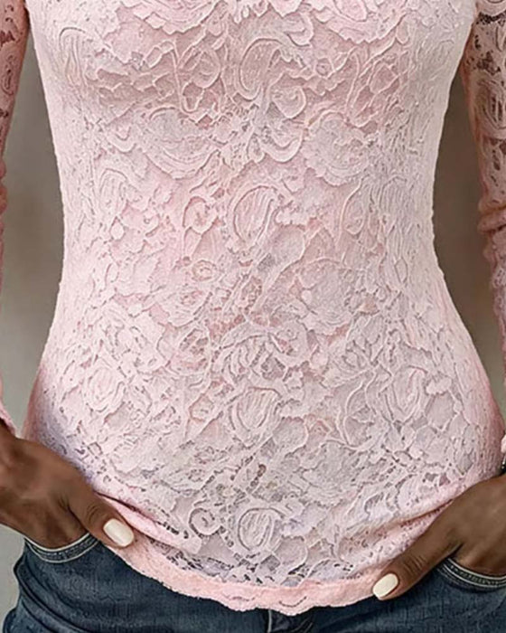 Chemisier Col Carré Dentelle Patchwork
