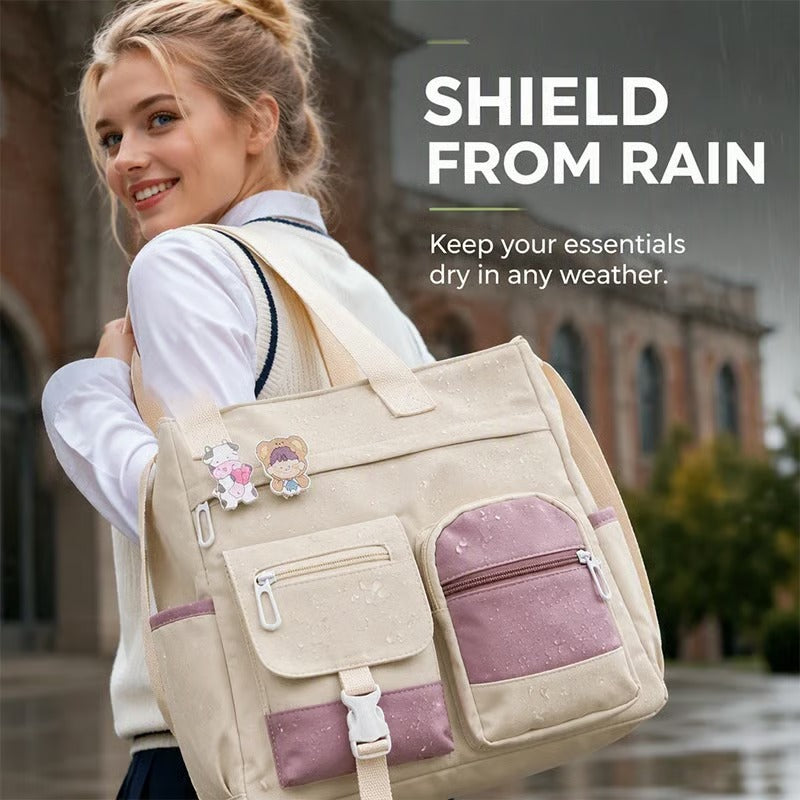 Sac Spacieux Toile Tote Compartiments