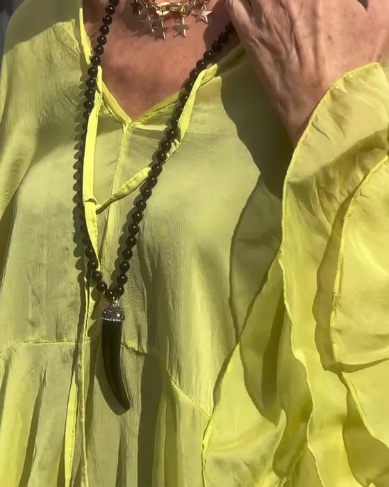 Blouse Volant Manche Papillon Manche Chauve Souris