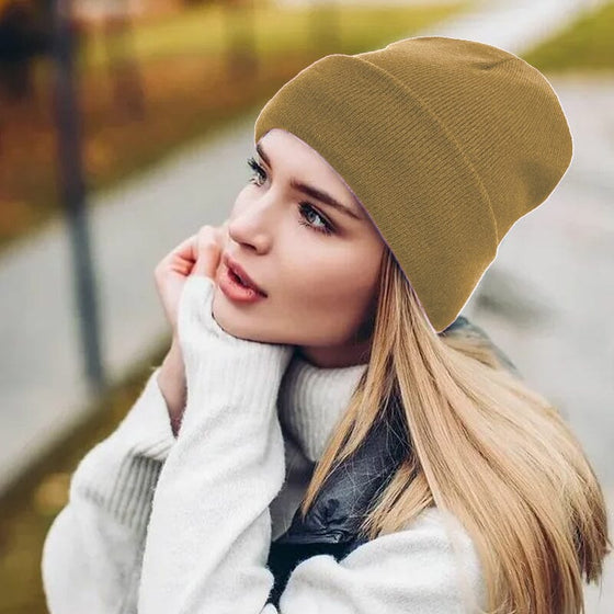 Bonnet Tricoté Protégeant Les Oreilles