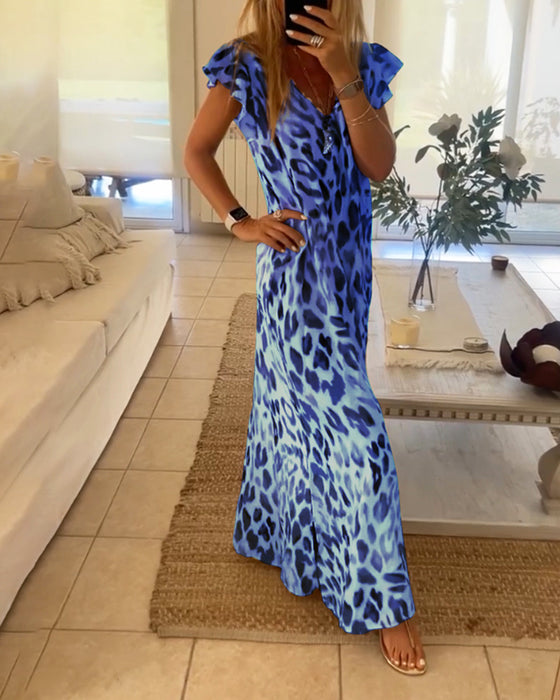 Robe à manches courtes et style rétro