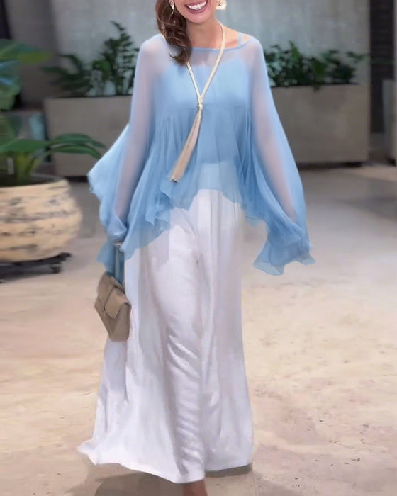 Blouse Unie Au Style Élégant