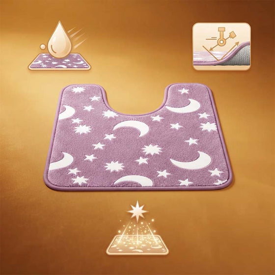 Tapis de sol en polaire corail luminescent