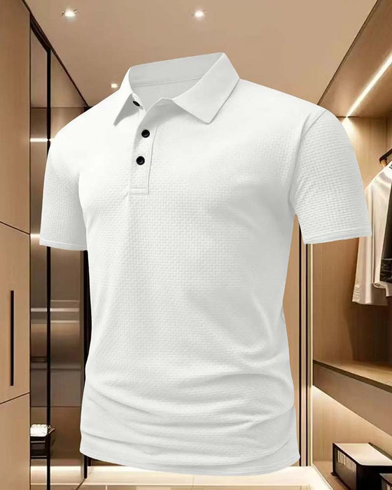 T-Shirts Revers Patte De Boutonnage Bouton