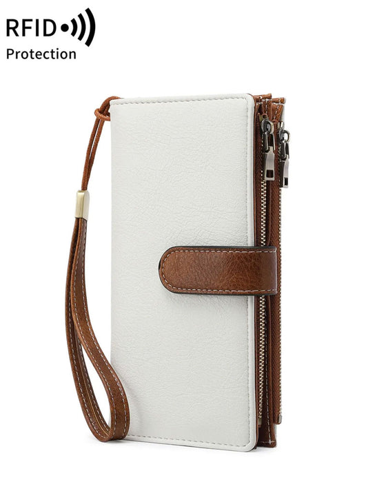 Portefeuille Long À Fermeture Éclair Pour Femme Tendance Exquis Cadeau