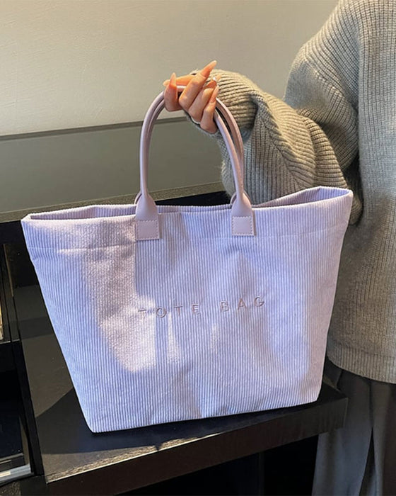 Sac Imprimé Lettre Tote