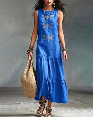 Robe Ourlet A Sans Manches Longue