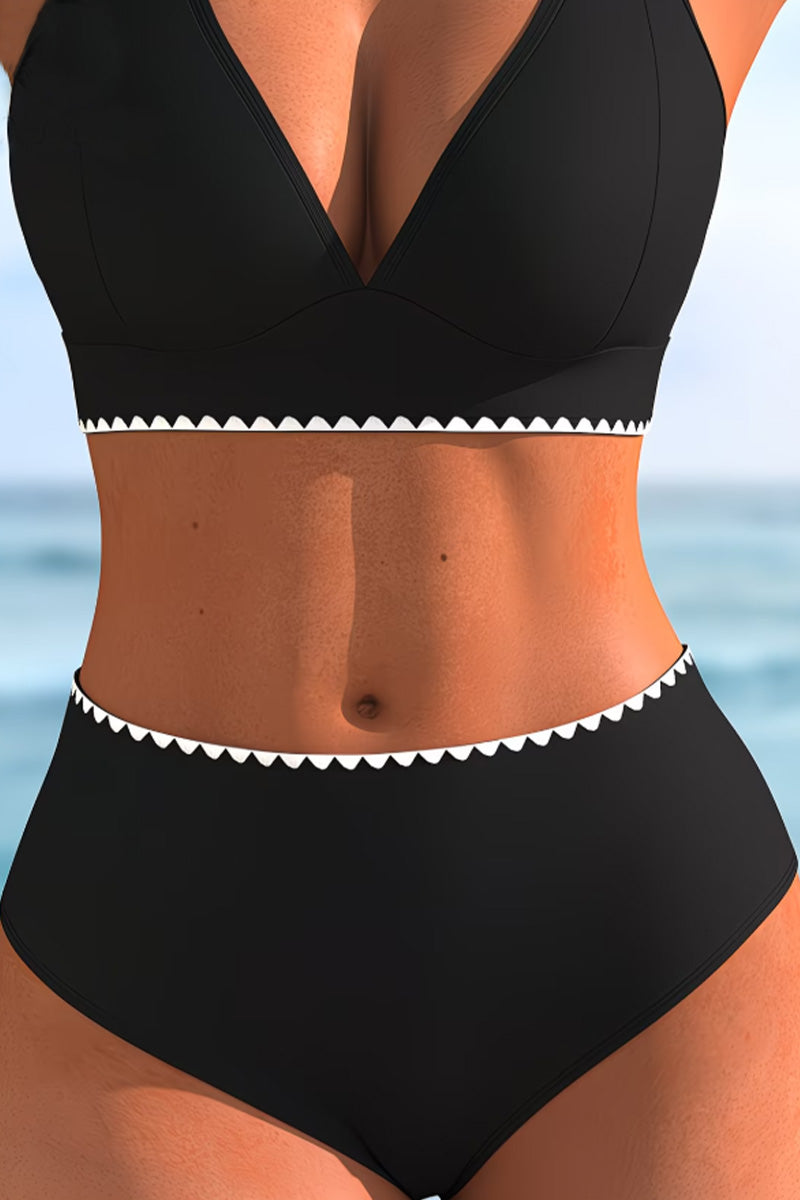 Bikini Deux Bretelles Contraste Passepoil