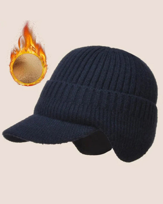 Chapeau Extérieur Équitation Élastique Chaud Protection Oreilles Tricoté