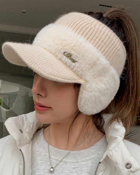 Bonnet Chaud Tricoté Tendance