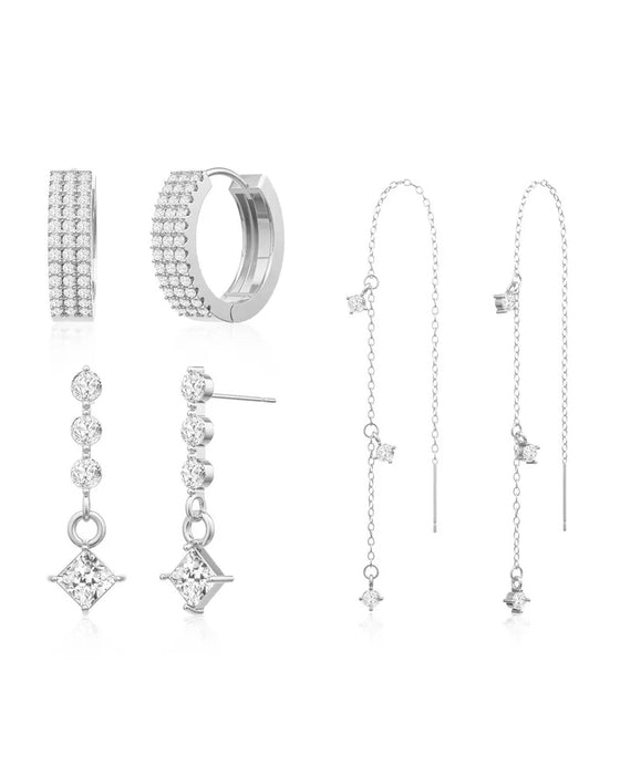 3 Couches Chaîne Boucles D'Oreilles Pour Femmes