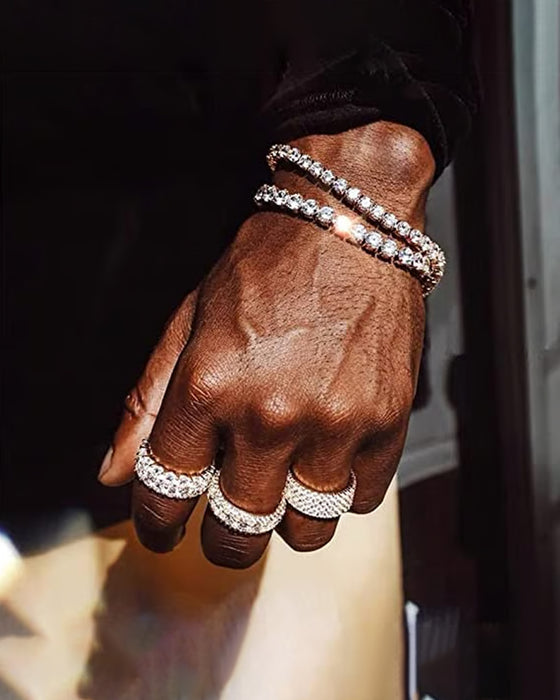 Bracelet Étincelant Moissanite