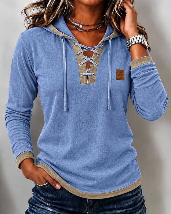 Haut Cordon De Serrage Contrastant Slim Fit