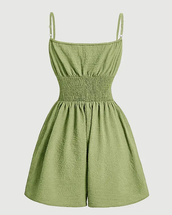 Combinaison Décontractée Plissée Camisole