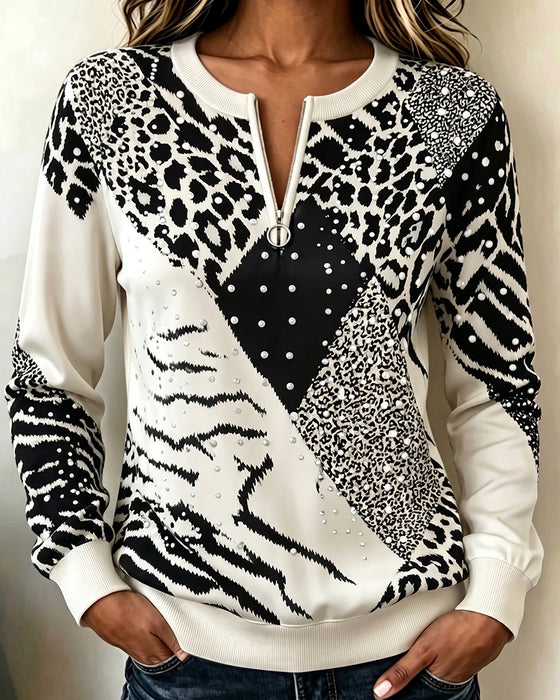 Sweat‑shirt Manches Longues Col Rond