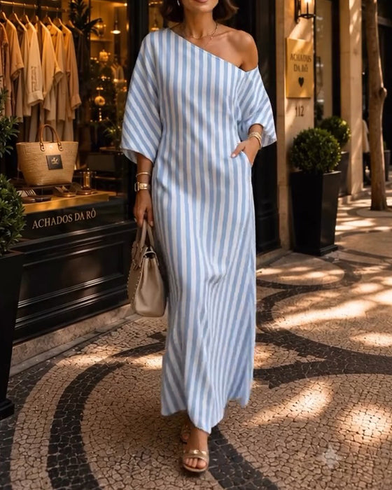 Robe Décontractée Une Épaule