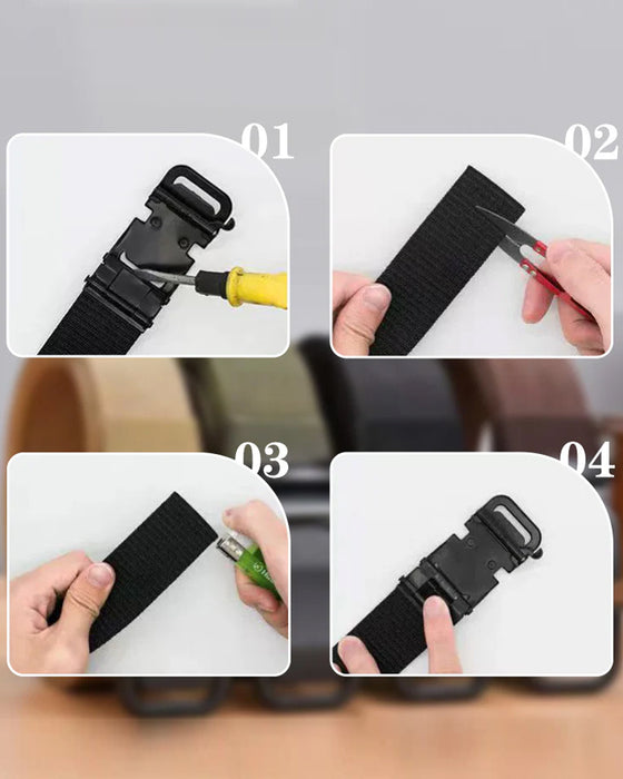 Ceinture Tactique Nylon pour Homme - Boucle Durable & Taille Ajustable