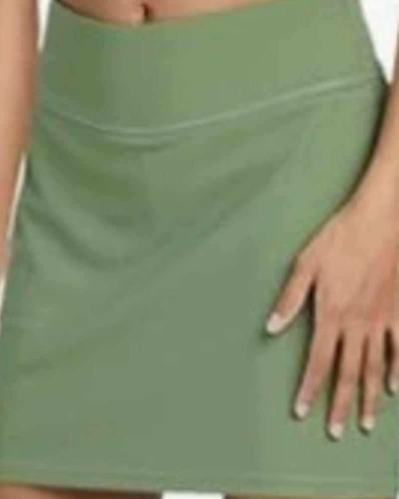 Jupe Taille Haute Unie Courte