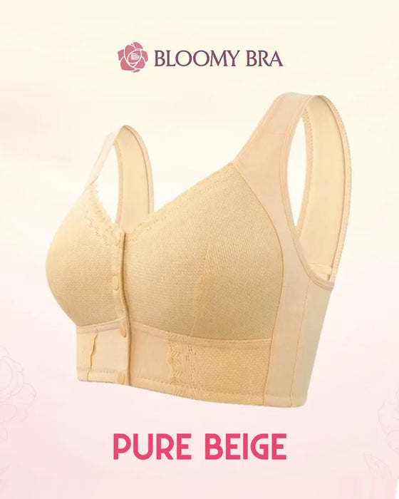 Soutien-Gorge Bouton Avant Confortable Sans Fils Soulèvement