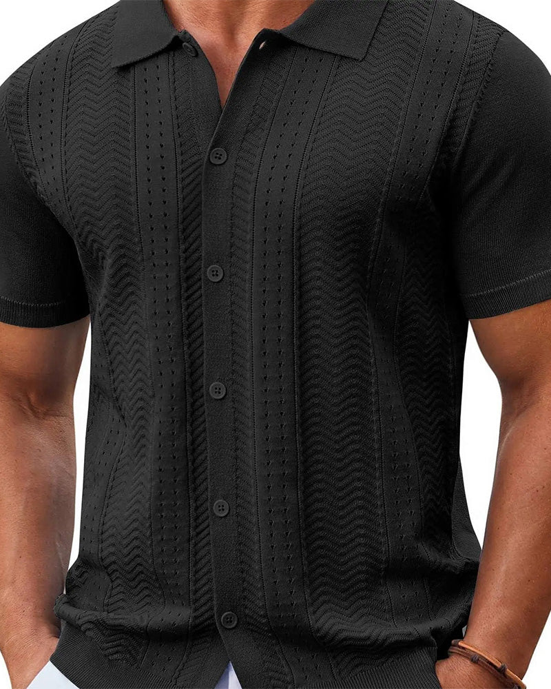 Chemises Dentelle Tricot Bouton