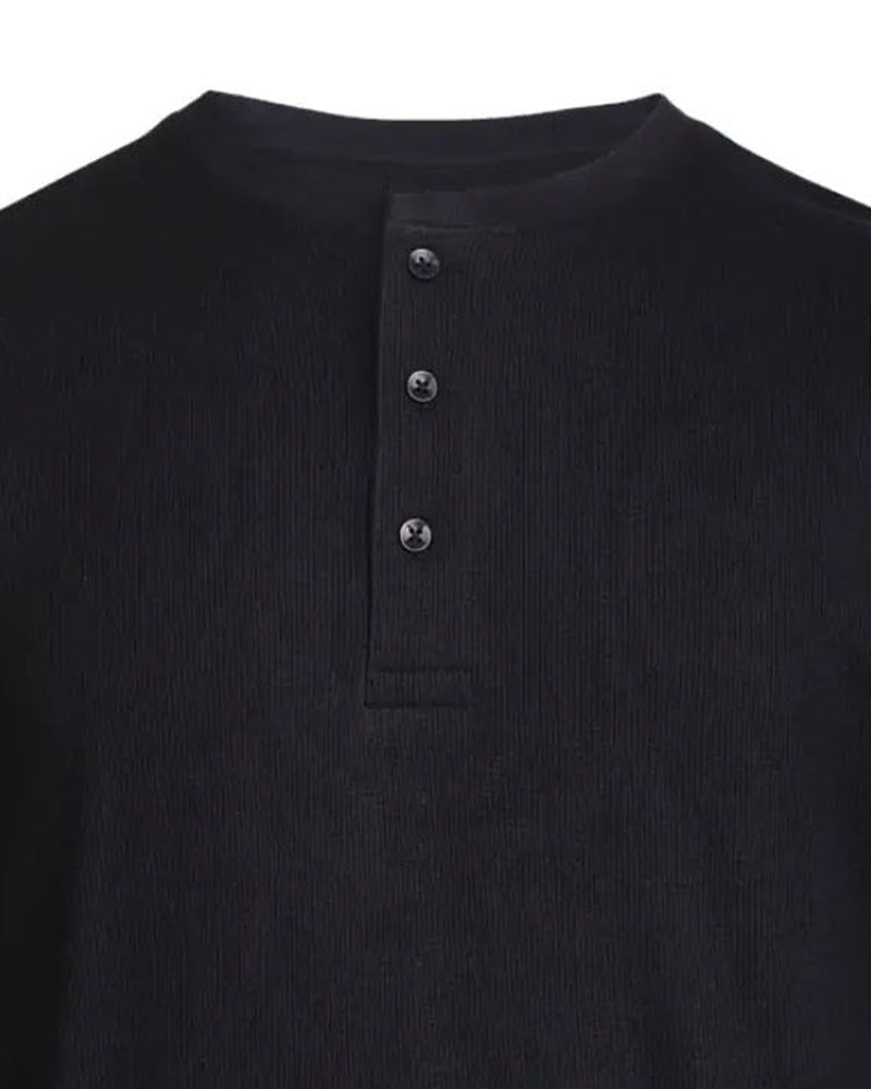 Chemise Col Rond Henley Manche Longue
