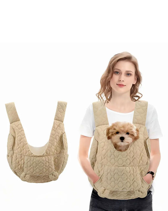 Sac À Dos Pour Animal De Compagnie Orienté Vers L'Avant Réglable Fond Amovible Structure De Sécurité