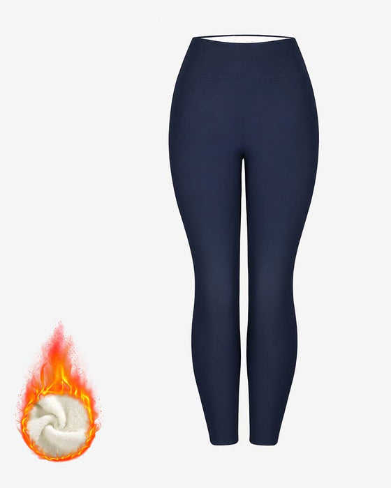 Leggings D'hiver Épais Taille Haute Chauds Pantalons De Yoga