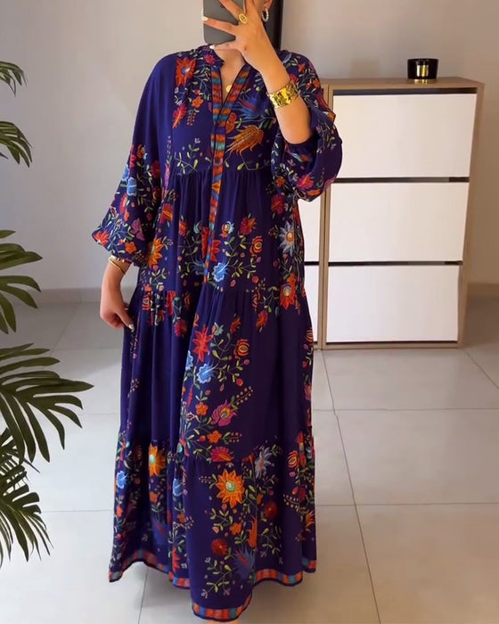 Robe Élégante Imprimé Fleuri