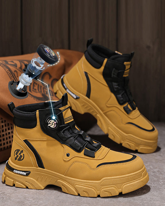 Chaussures Homme Outdoor Boucle Tournante Travail 🔄👞 – Imperméable 💦, Anti-dérapant 🚶‍♂️, Confortable , Respirant 🌬️