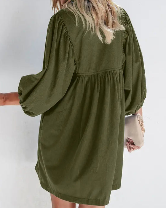 Robe Plain Corduroy Mini