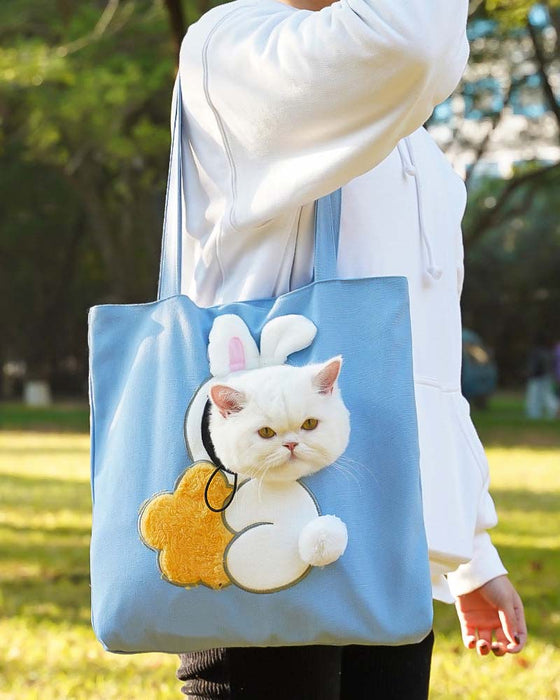 Sac Mignon Personnage Transporteur Animal Toile Tote