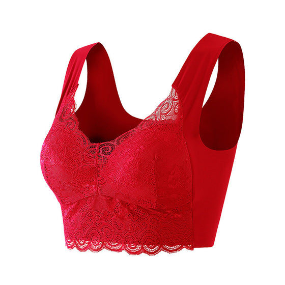 Soutien-Gorge Push Up Sans Couture Sans Armatures En Dentelle